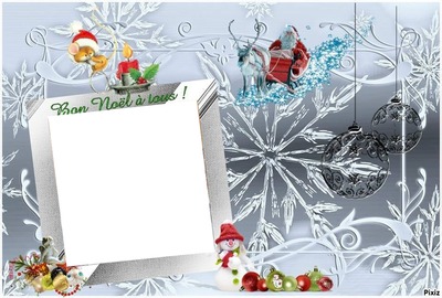 Bon Noel Photo frame effect
