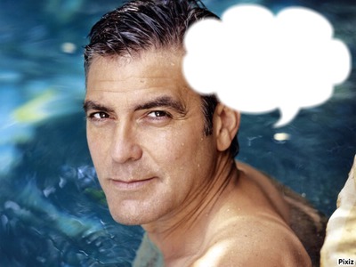 Georges clooney Photo frame effect