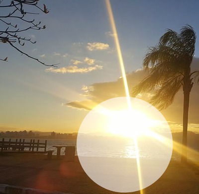 Luz do Sol / Sunshine / Sonnenlicht Photo frame effect