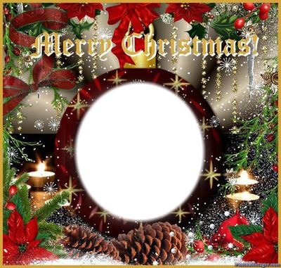 merry christmas Photo frame effect