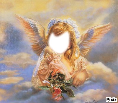 l'ange dans le ciel Fotomontaža