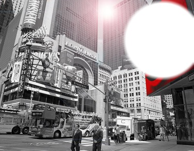 New york Photo frame effect