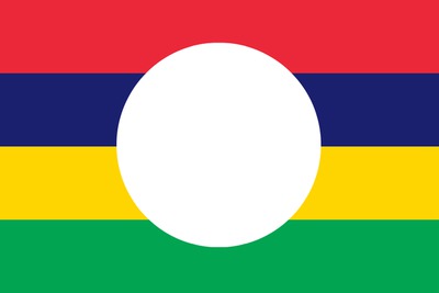 Mauritius flag Fotomontaggio