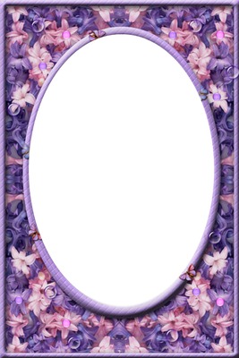 cadre violet Фотомонтаж