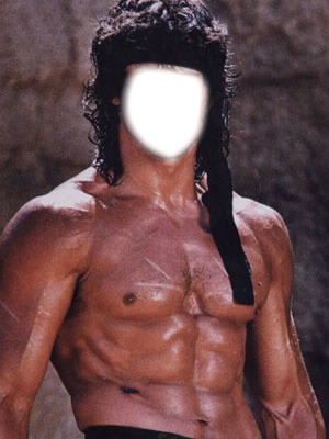 Rambo Photomontage