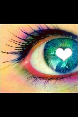 L'amour dans les yeux :) Photomontage