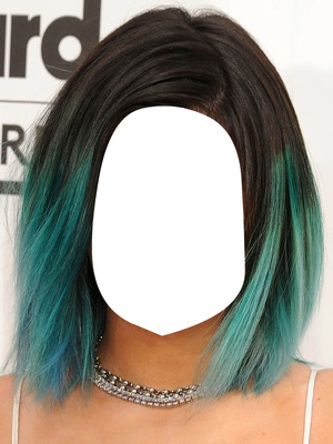 kylie color hair Fotomontagem