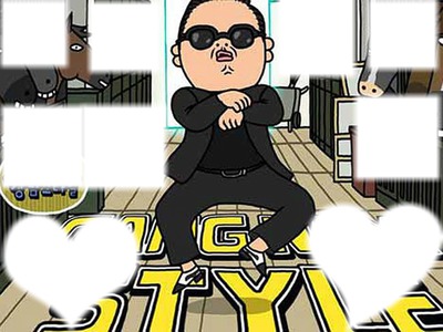 Gangnam style Photo frame effect