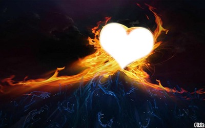 coeur en feu Valokuvamontaasi