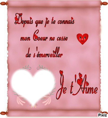 Message d'Amour Fotomontage