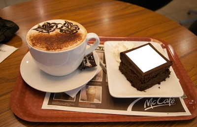 Coffee and cake for you Photo frame effect