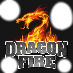 dragon fire Photo frame effect