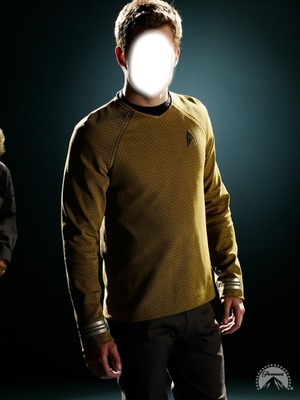 Chris Pine as James T. Kirk Photo frame effect