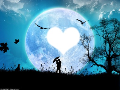 Luna romantica Fotomontažas