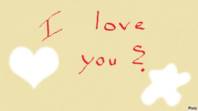 I love you Fotomontage