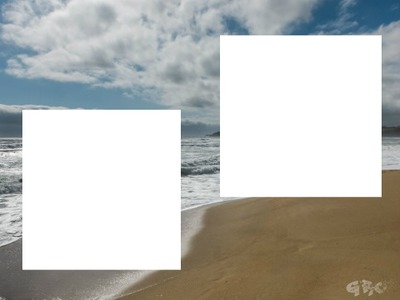 La plage Photomontage