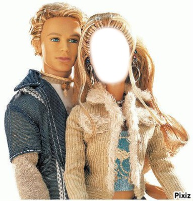 Barbie & Ken Photomontage