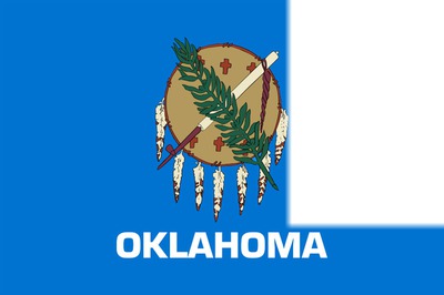 Oklahoma flag Фотомонтаж