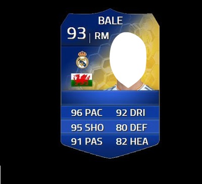 BALE real madrid Photo frame effect