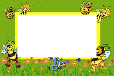 Slide de abelhas para crianças Photomontage