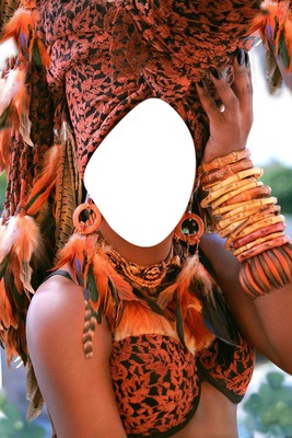 femme africa Photo frame effect