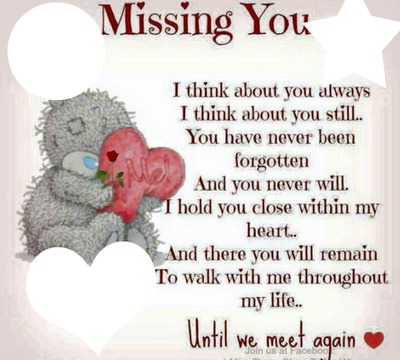 miss you Montage photo