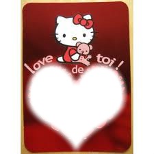Hello Kitty love de toi フォトモンタージュ