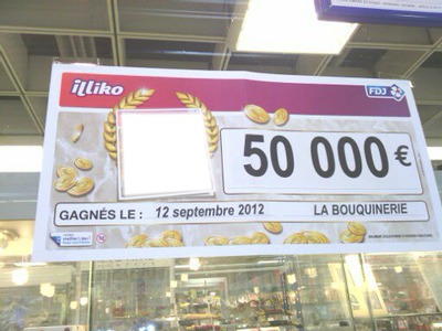 ticket gagnant Photo frame effect