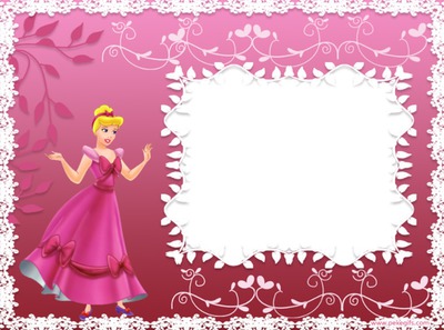 marco princesa rosa Montaje fotografico