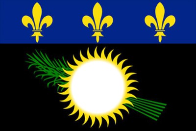Guadeloupe flag Фотомонтаж