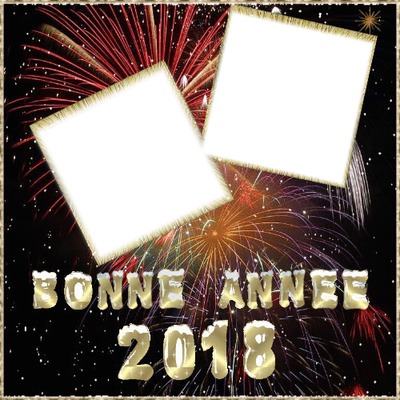 2 photos Bonne Année 2018 iena Fotoğraf editörü