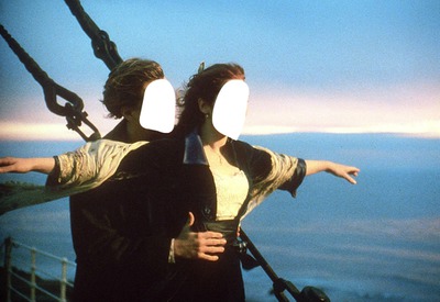 Couple Titanic Photo frame effect