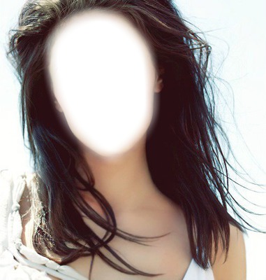 brunette Fotomontage