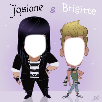 Josiane et Brigitte Photo frame effect