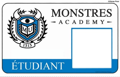 monstre academy Photo frame effect