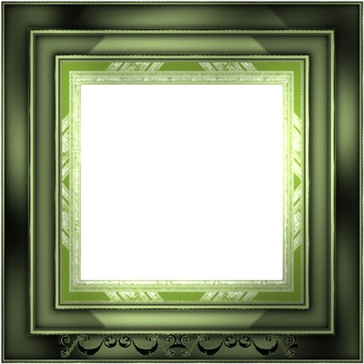 cadre vert Fotomontage