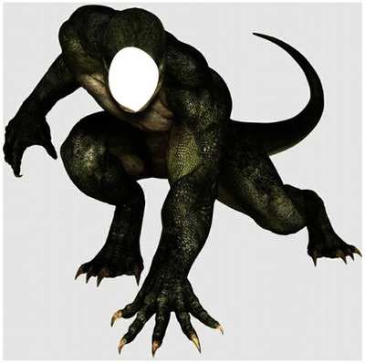 Lizard Man Photomontage