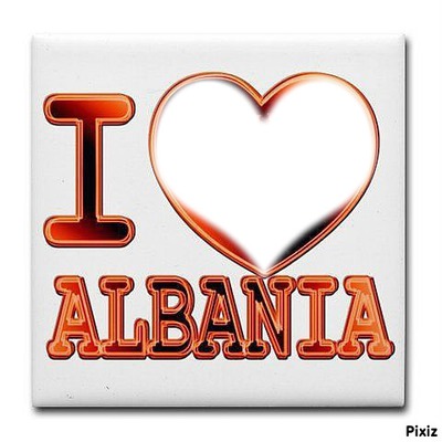 ALBANIA Photo frame effect