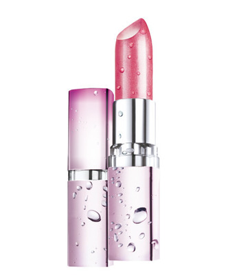 Maybelline Water Shine Lipstick Pink 1 Фотомонтажа