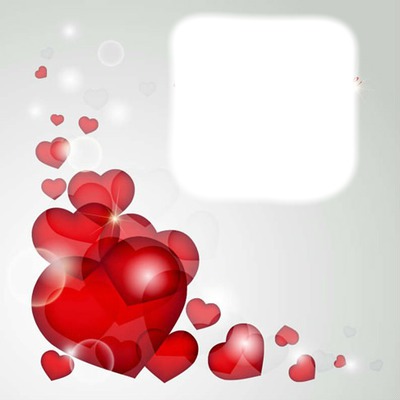 Heart love grey frame Fotomontáž