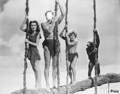 Tarzan et cie Fotomontasje