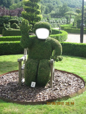 Garden man Fotomontaż
