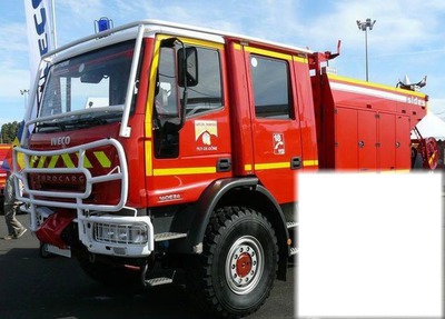 camion de pompier Photomontage