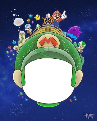 Mario Word Photo frame effect