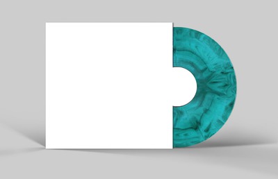 blue splatter vinyl Fotomontage