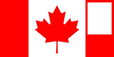 Canada flag 1 Photomontage