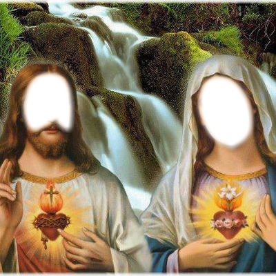 deux saints Photo frame effect