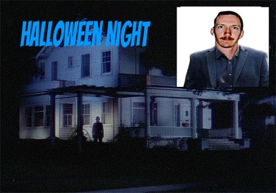 Scary Halloween Night Photomontage