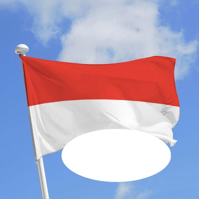 drapeau Indonésien Montaje fotografico