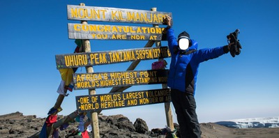 Kilimanjaro Photo frame effect